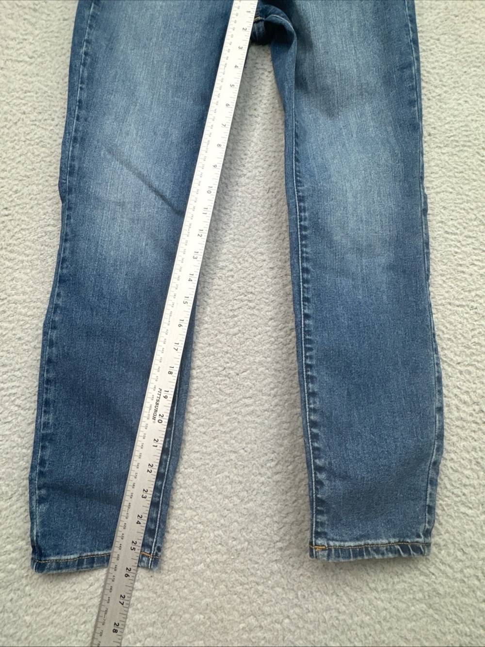 Calvin Klein Women,s Storm Blue High Rise Skinny Ankle Denim Jeans Size 6 NWT - Picture 6 of 16